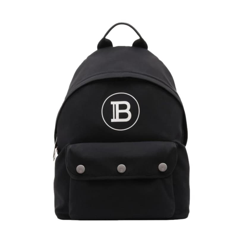 Balmain Balmain B-Back Black Nylon White Logo Backpack