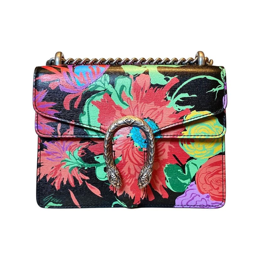 Gucci Gucci x Ken Scott Dionysus Small Shoulder Bag Floral Print Leather