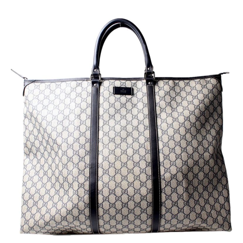 Gucci Gucci GG Supreme Coated Canvas Blue Extra Large Joy Tote Overnight Bag