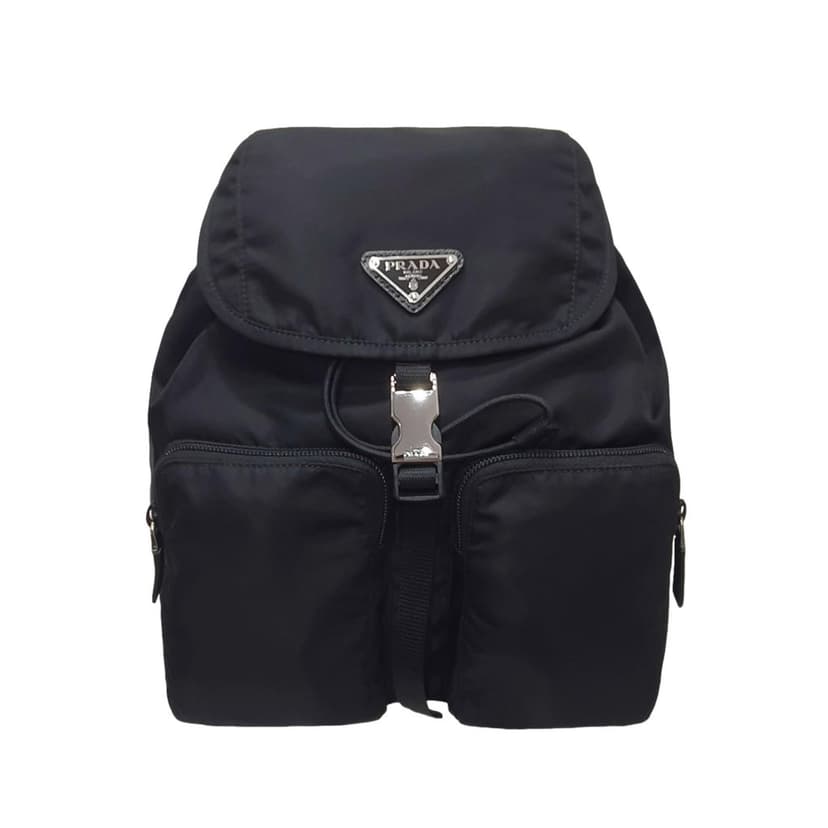 Prada Prada Re-Nylon Black Drawstring Small Rucksack Backpack