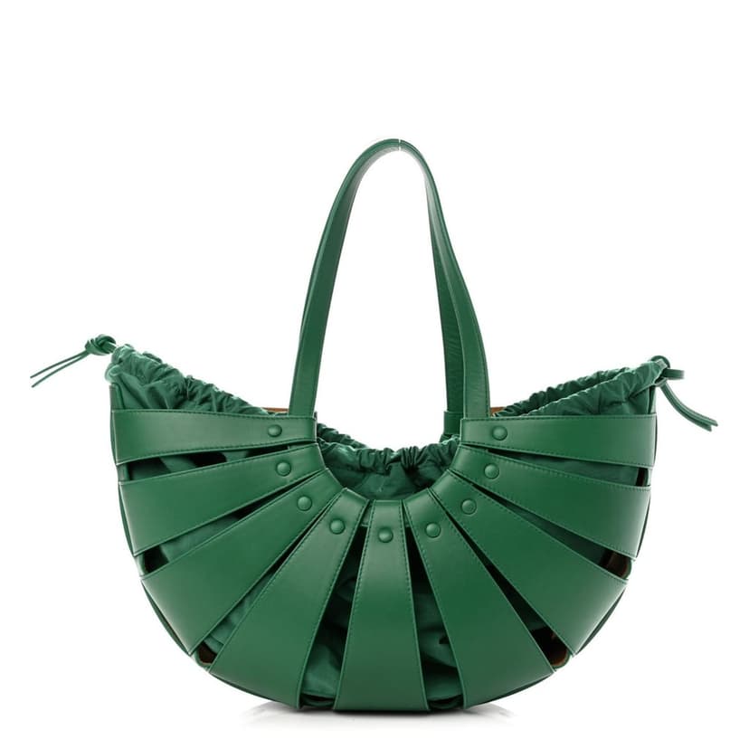 Bottega Veneta Bottega Veneta The Shell Bag Racing Green French Calfskin Shoulder Bag