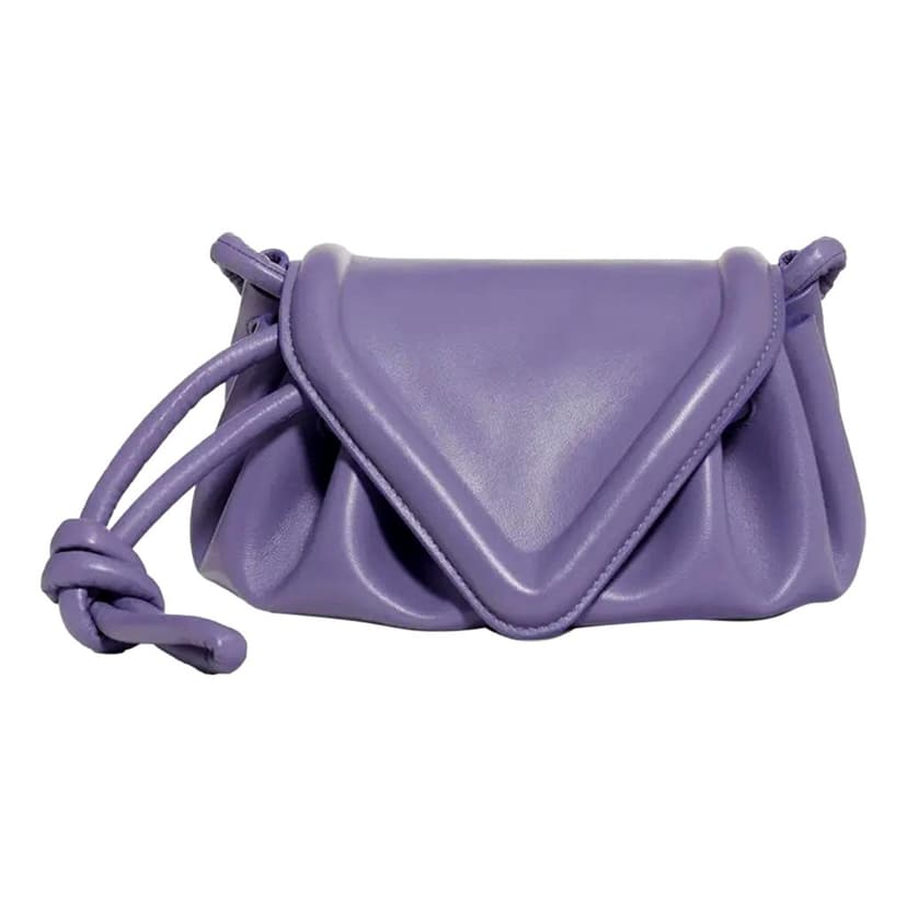 Bottega Veneta Bottega Veneta Beak Small Crossbody Bag Lavender Nappa Leather Designer Handbag