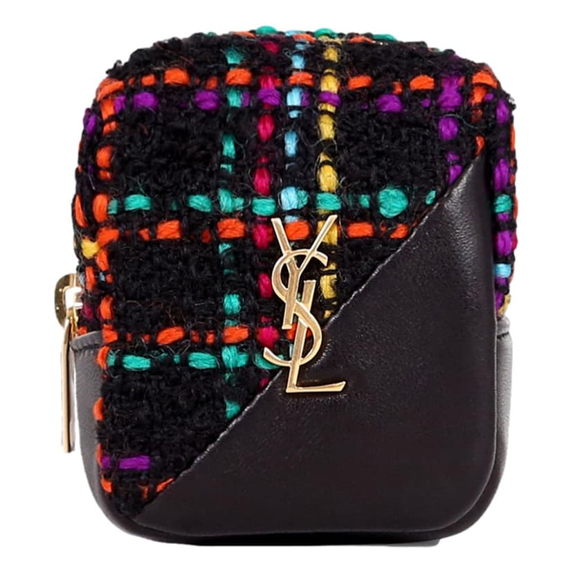 Saint Laurent Saint Laurent Jamie YSL Keyring Cube Multicolor Black Leather