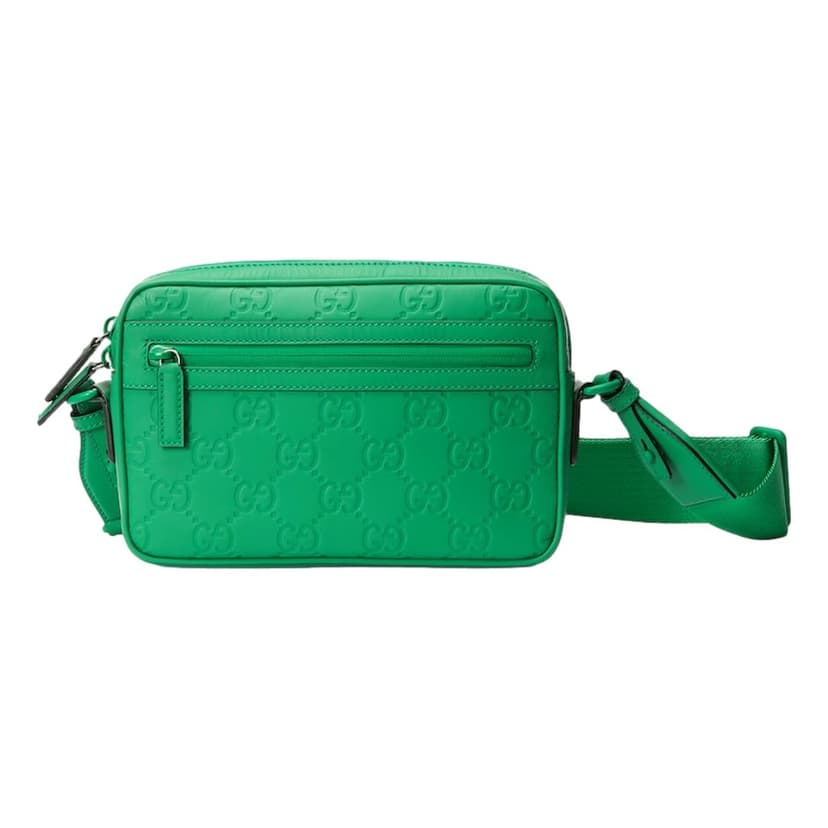 Gucci Gucci GG Rubber Effect Crossbody Bag in Green