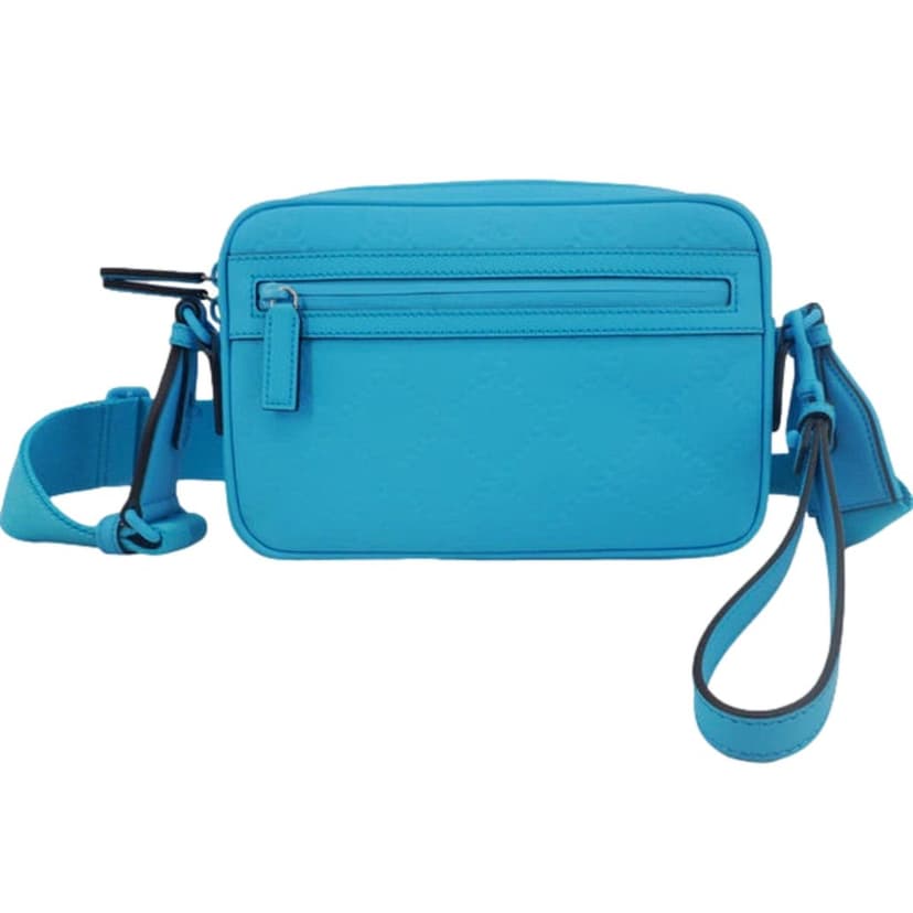Gucci Gucci GG Rubber Effect Crossbody Bag in Blue