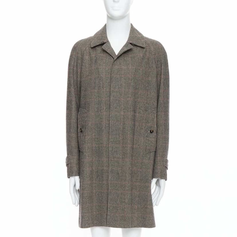 Loro Piana Green Herringbone Coat