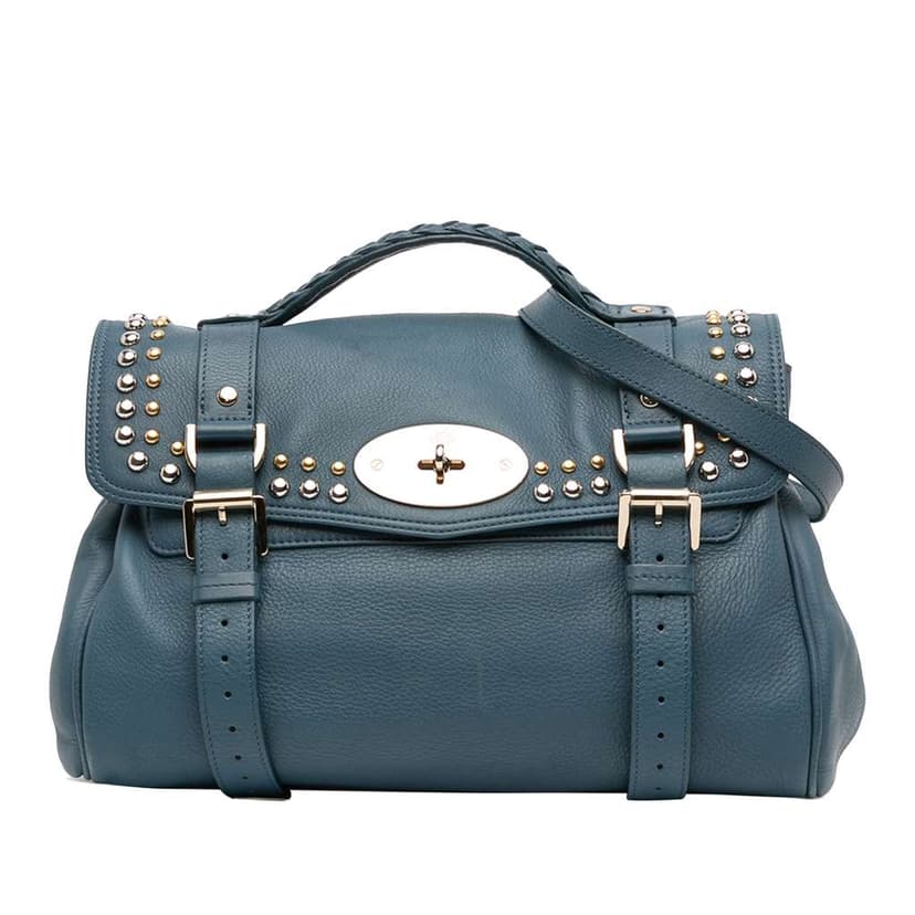 Mulberry حقيبة أليكسا من جلد العجل المحبب المرصع