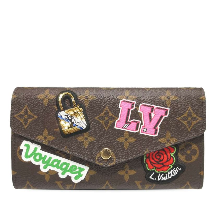 Louis Vuitton Monogram Patches Sarah Wallet