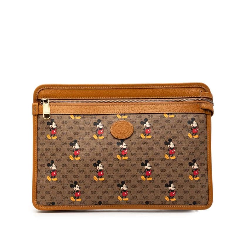 Gucci Disney Micro GG Supreme Mickey Mouse Clutch