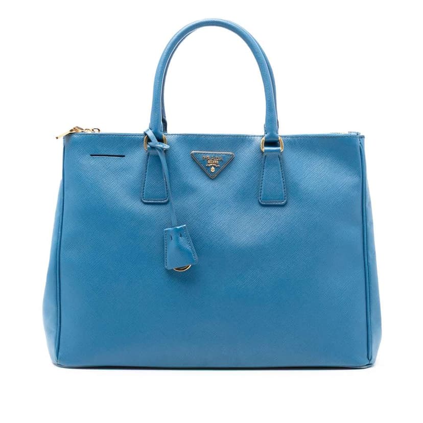 Prada Large Saffiano Lux Galleria Double Zip Satchel