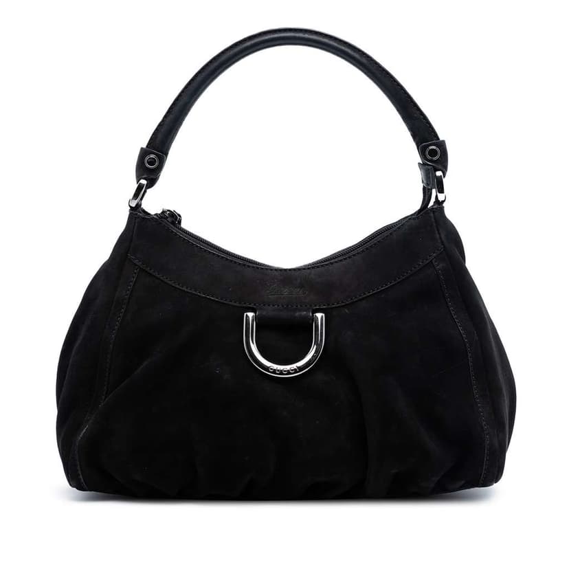 Gucci Suede Abbey D Ring Shoulder Bag