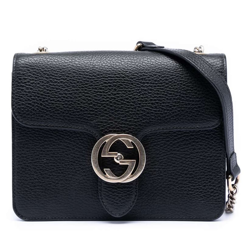 Gucci Small Dollar Calfskin Interlocking G Crossbody