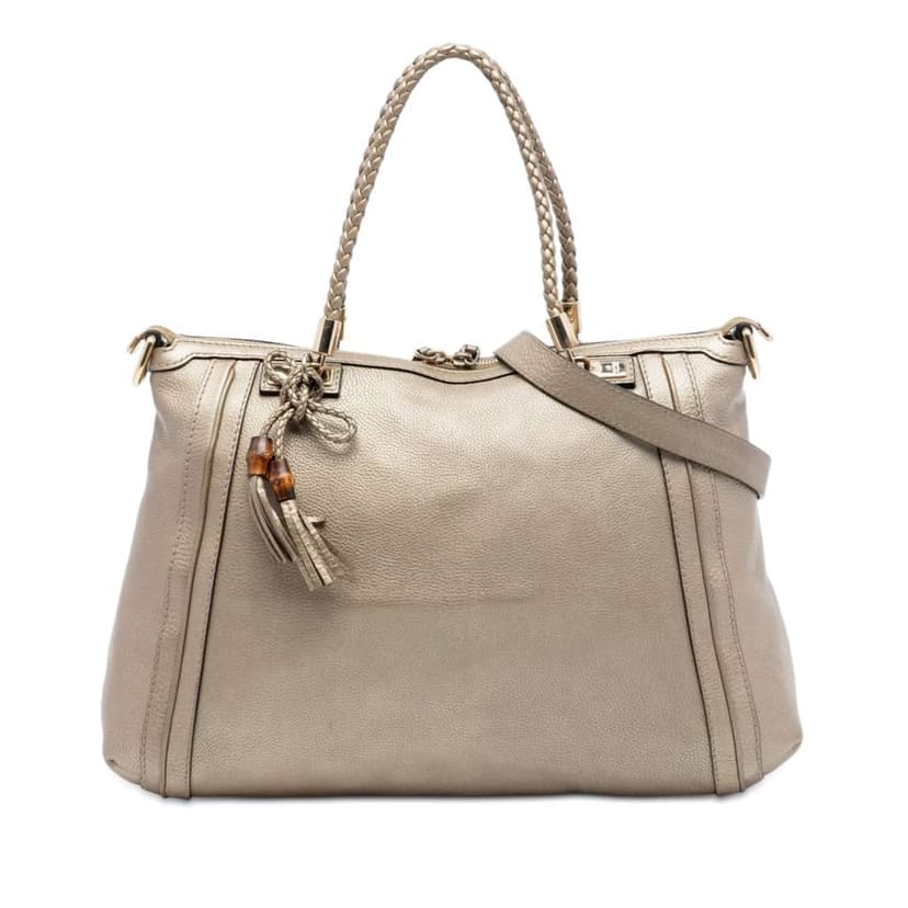 Gucci Large Leather Bella Tote