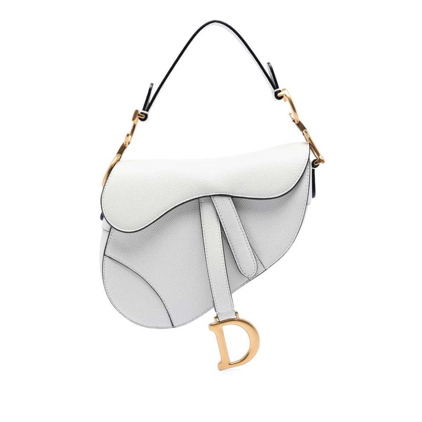 Dior Mini Grained Calfskin Saddle Bag