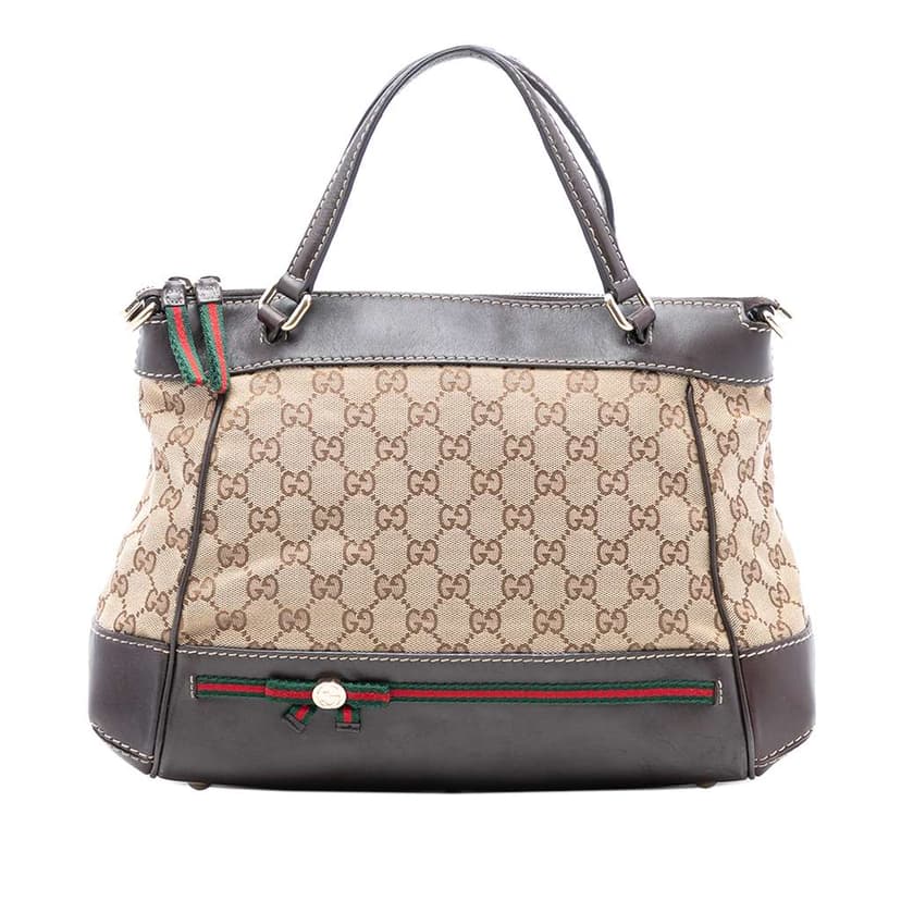 Gucci GG Canvas Web Mayfair Satchel