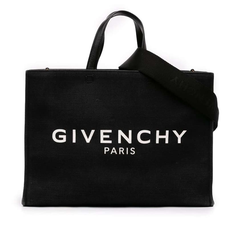 Givenchy حقيبة تسوق متوسطة الحجم من القماش على شكل حرف G