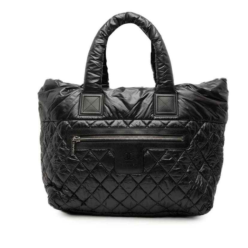 Chanel Medium Quilted Nylon Reversible Coco Cocoon Tote