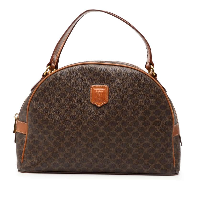 Celine Macadam Coated Canvas Dome Handbag