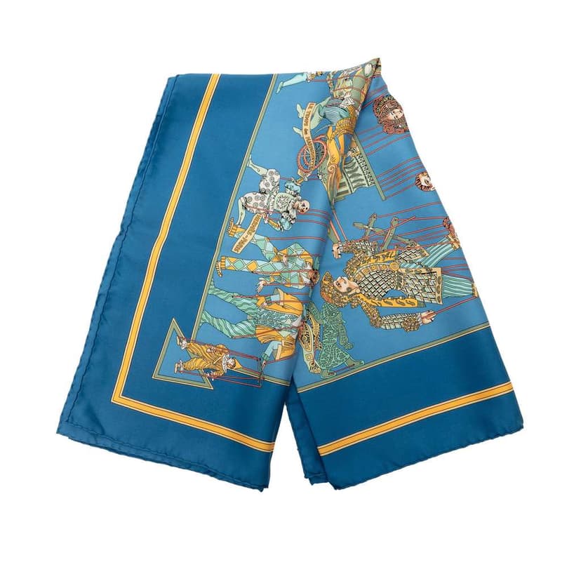 Hermès Le Temps des Marionnettes Silk Scarf 90