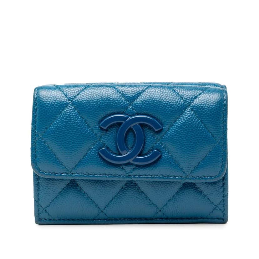 Chanel Quilted Caviar My Everything Trifold Wallet