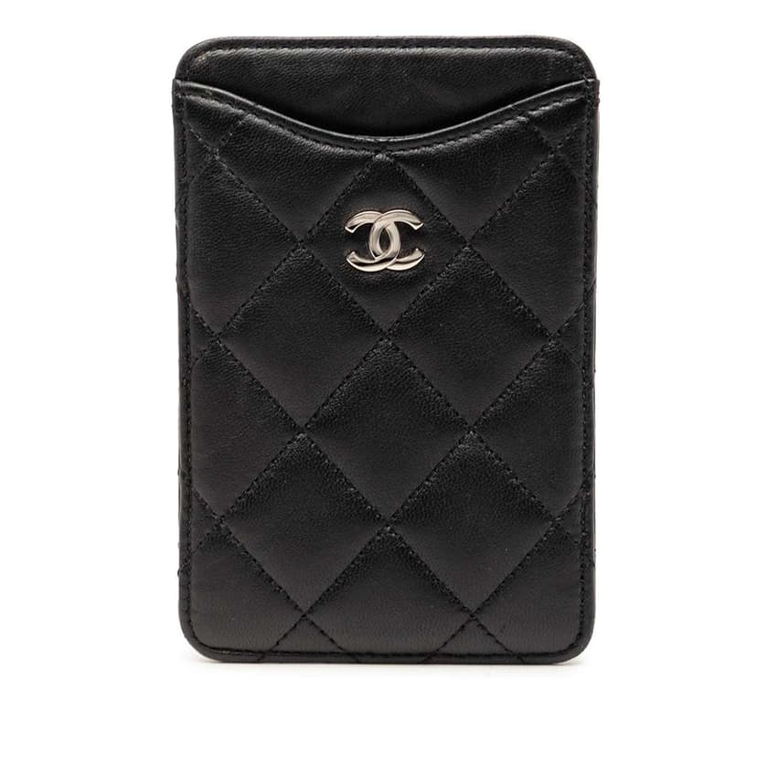 Chanel CC Quilted Lambskin Card Holder