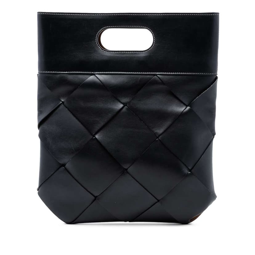 Bottega Veneta Small Leather Maxi Intrecciato Slip Tote