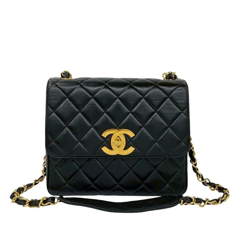 Chanel Square XL Quilted Lambskin Single Flap