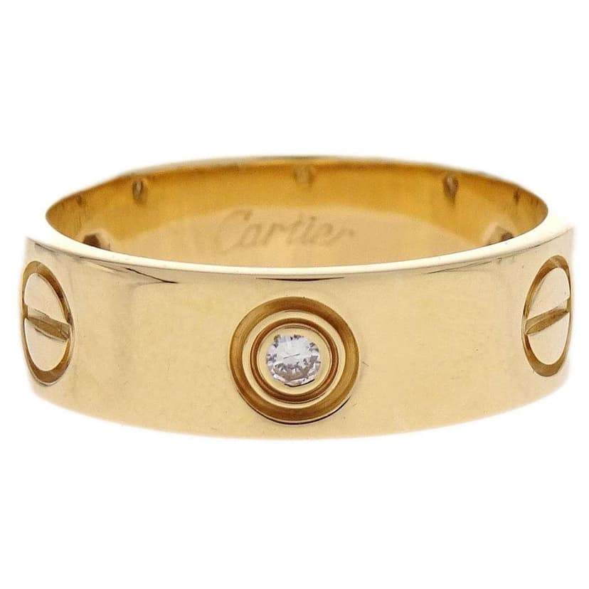 Cartier خاتم زفاف على شكل حب، خاتم ألماس واحد