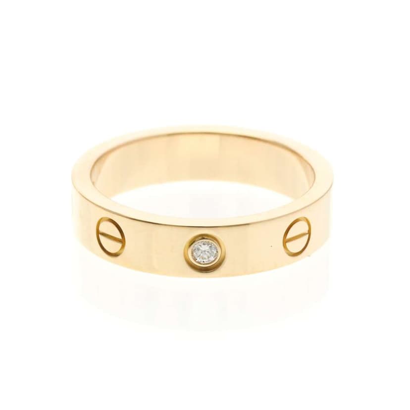 Cartier Love Wedding Band 1 Diamond Ring