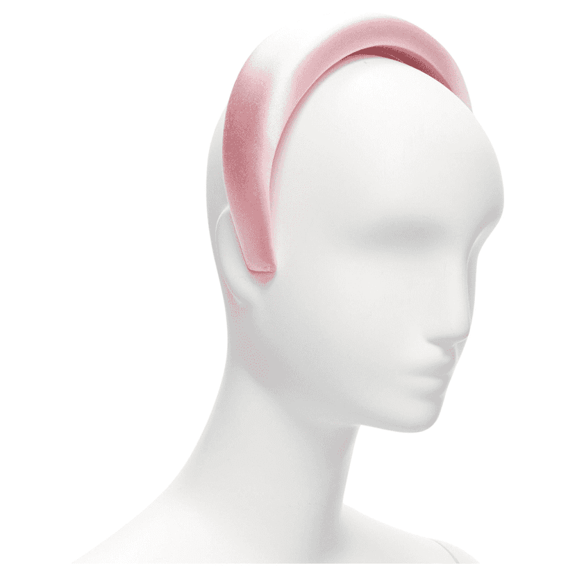 Prada Pink Satin Headband Pink Very good condition - Front View