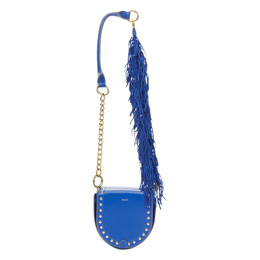 Sacai Horseshoe Blue Leather Good condition - Front View