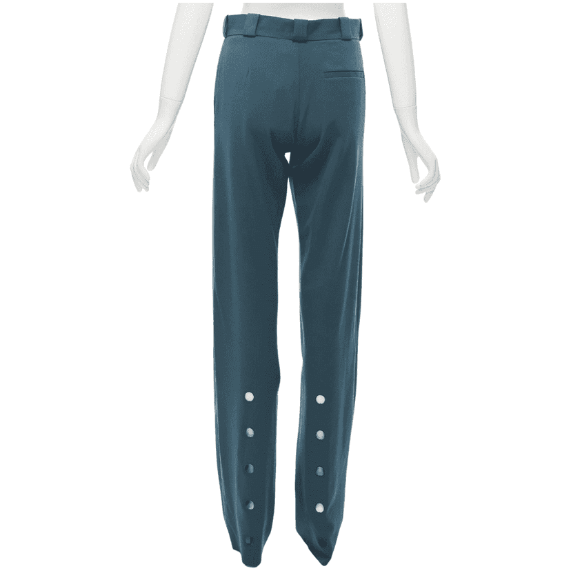 Vetements Green Cutout Pants Green Cotton Never worn, with tag - Front View