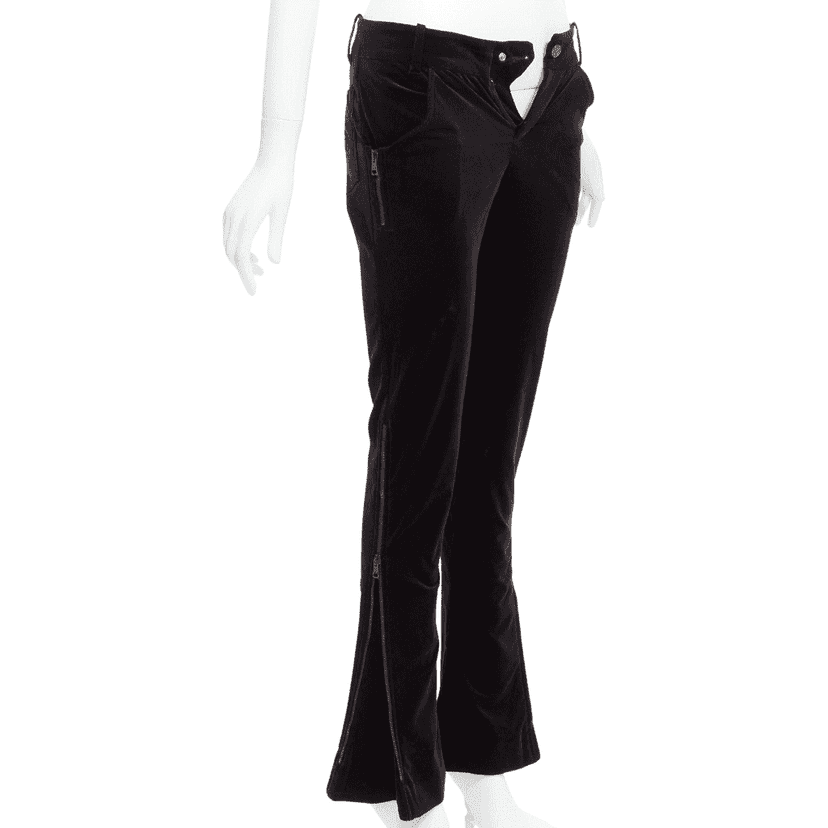 Gucci Trimmed Joggers Black Velvet Good condition - Front View
