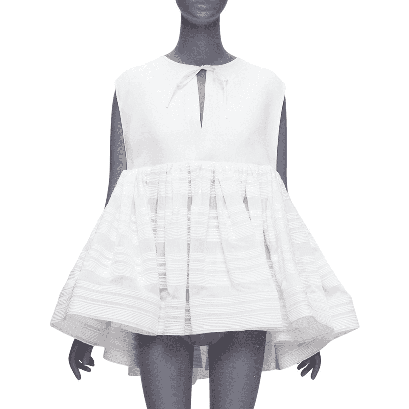 Maticevski Escapism White Polyester Never worn, with tag - Front View