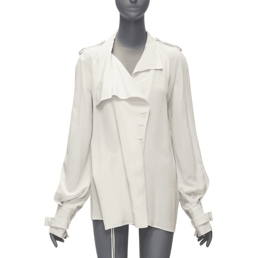 Tom Ford Silk Trench Jacket Beige Silk Very good condition - Front View