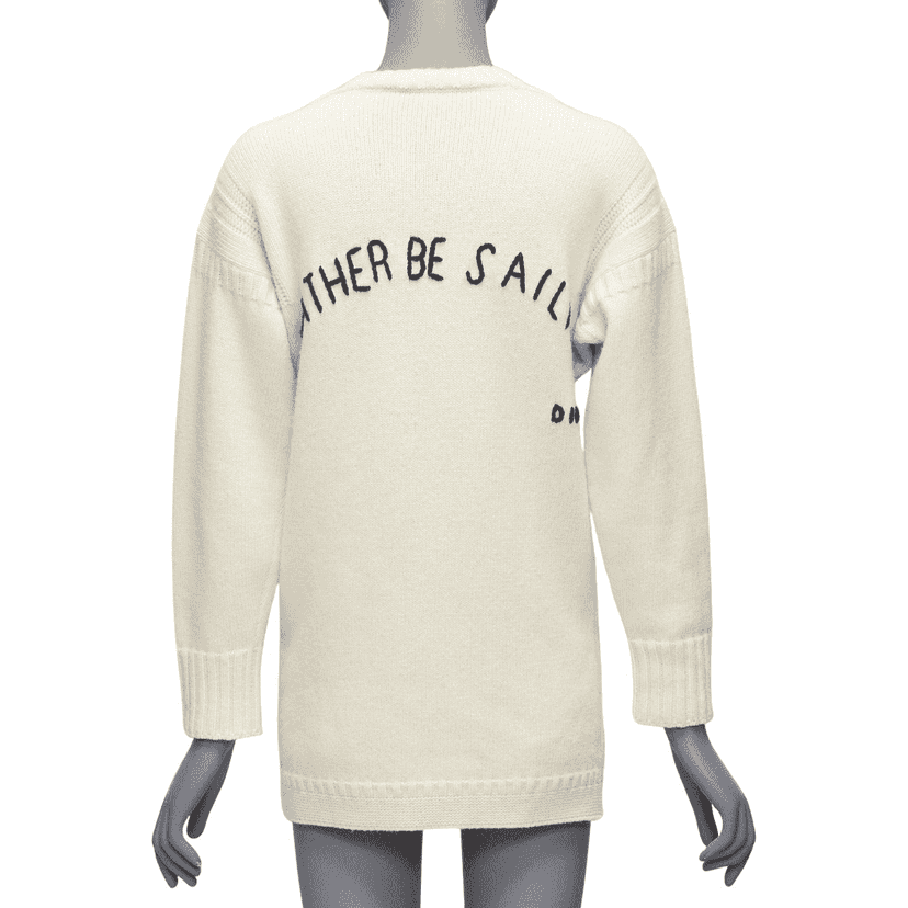 Dior Rather Be Sailing Ecru Wool Good condition - Front View