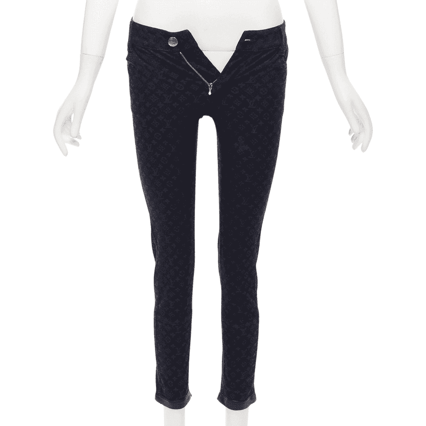 Louis Vuitton LV Trim Skinny Jeans Blue Cotton Very good condition - Front View
