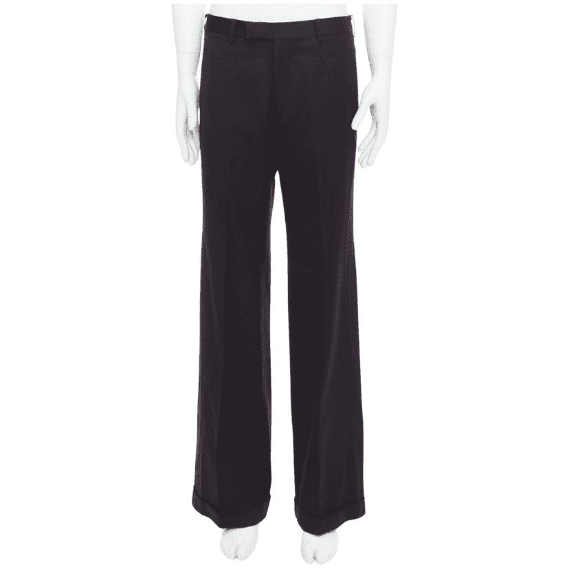 Yohji Yamamoto Wool Blend Pants Brown Very good condition - Front View