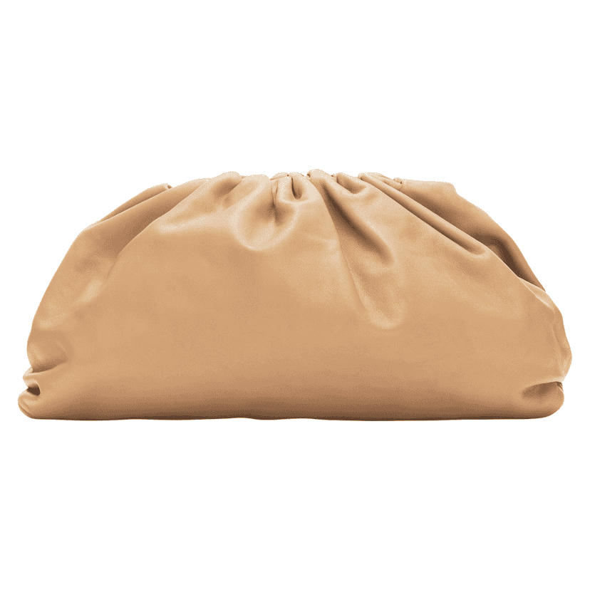 Bottega Veneta The Pouch Beige Leather Very good condition - Front View