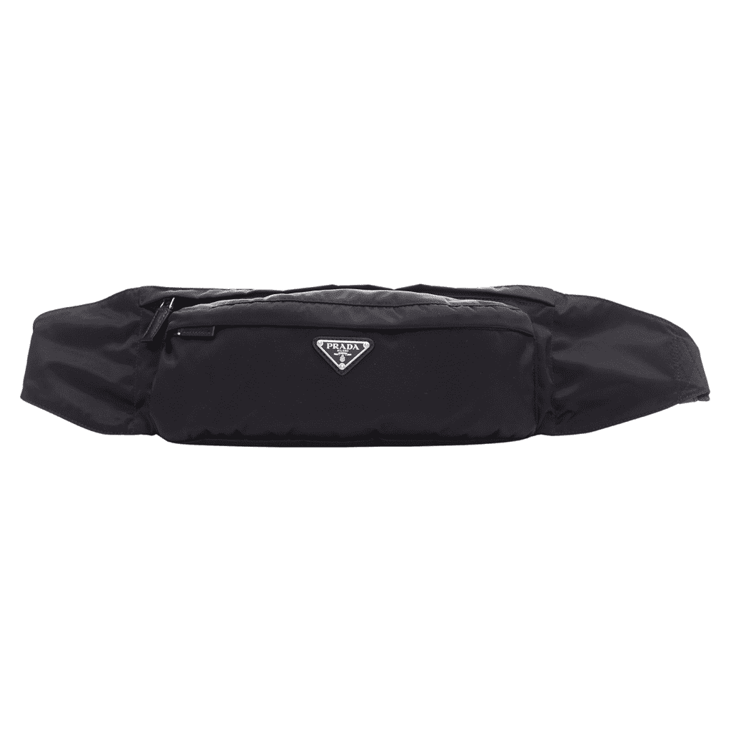 Prada Arrow Tassel Clutch Black Very good condition - Front View