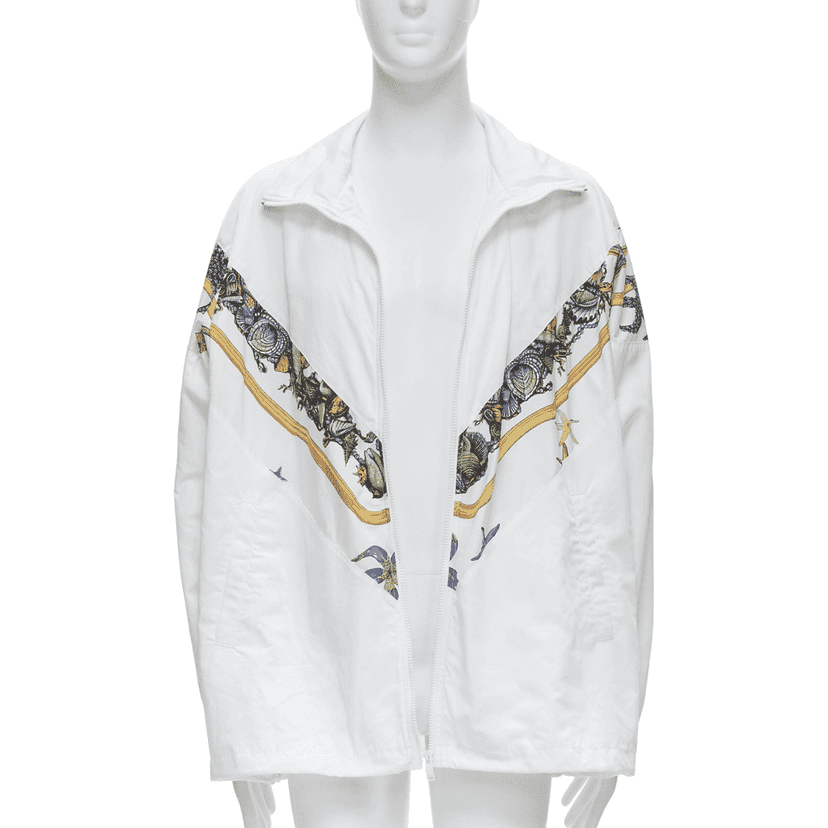 Versace White Starfish Jacket White Polyester Never worn, with tag - Front View