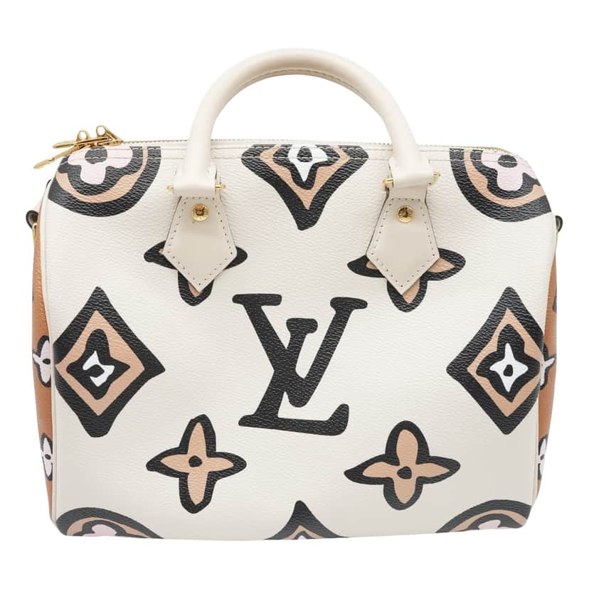 Louis Vuitton Bicolor Giant Wild At Heart Speedy Bandouliere 25 Bag M58947 White Canvas Good condition - Front View