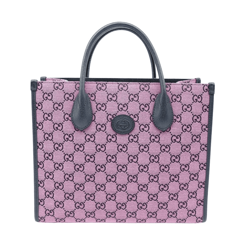 Gucci GG Supreme Canvas Multicolor Small Handbag Pink Pink Canvas Good condition - Front View