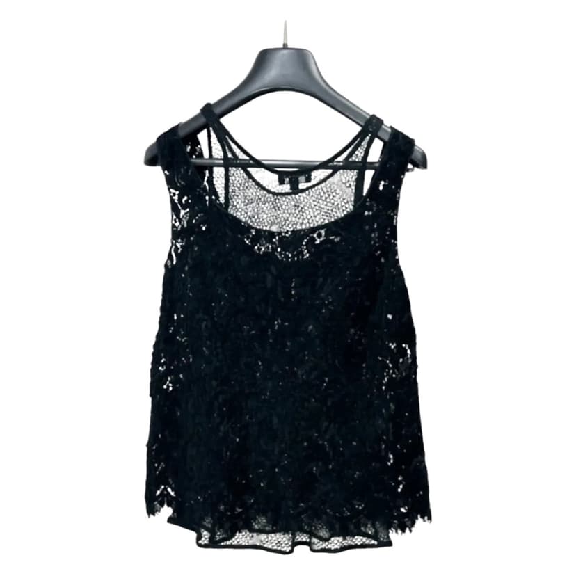 Chanel COCO Button Rayon Layered Lace