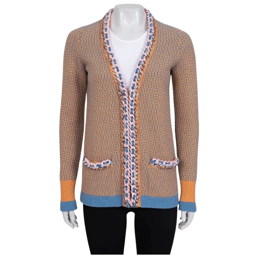 Chanel Checked Cardigan