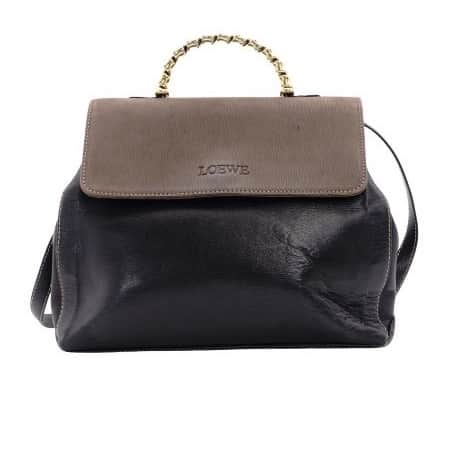 Loewe Loewe Velazquez Black Leather Fair condition - Front View
