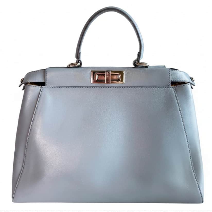 فندي أزرق فاتح متوسط الحجم