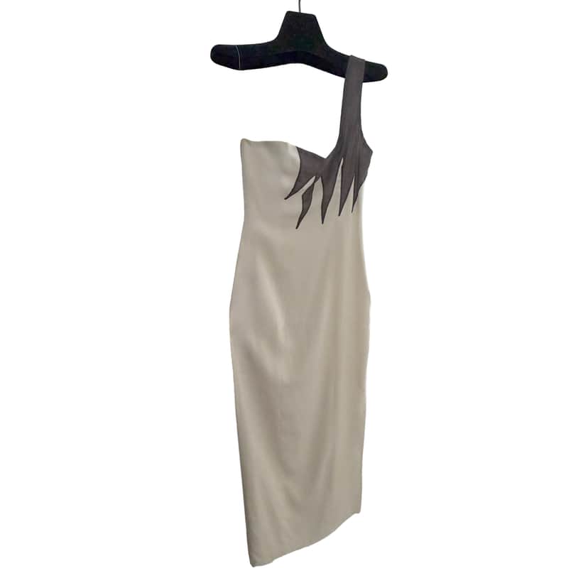 Yotam Solomon Gown - Runway Sample White Silk Good condition - Front View