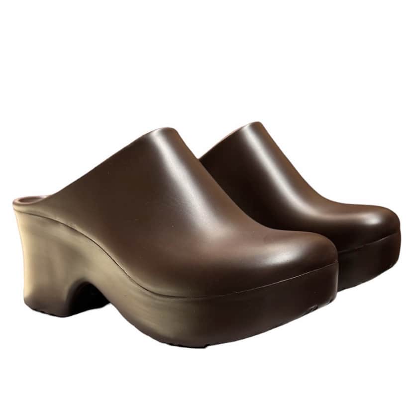 Loewe Loewe Terra Foam Clog Brown Rubber Never worn, with tag - Front View