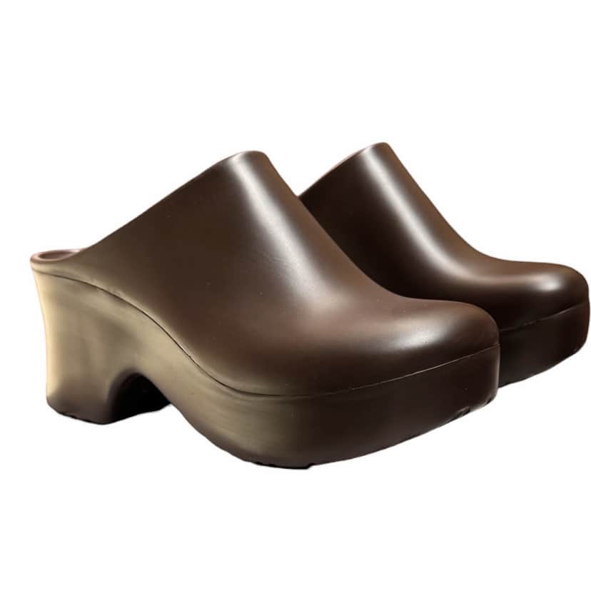 Loewe Loewe Terra Foam Clog Brown Rubber Never worn, with tag - Front View